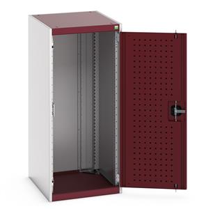 40018089.** cubio cupboard with perfo doors. WxDxH: 525x650x1200mm. RAL 7035/5010 or selected